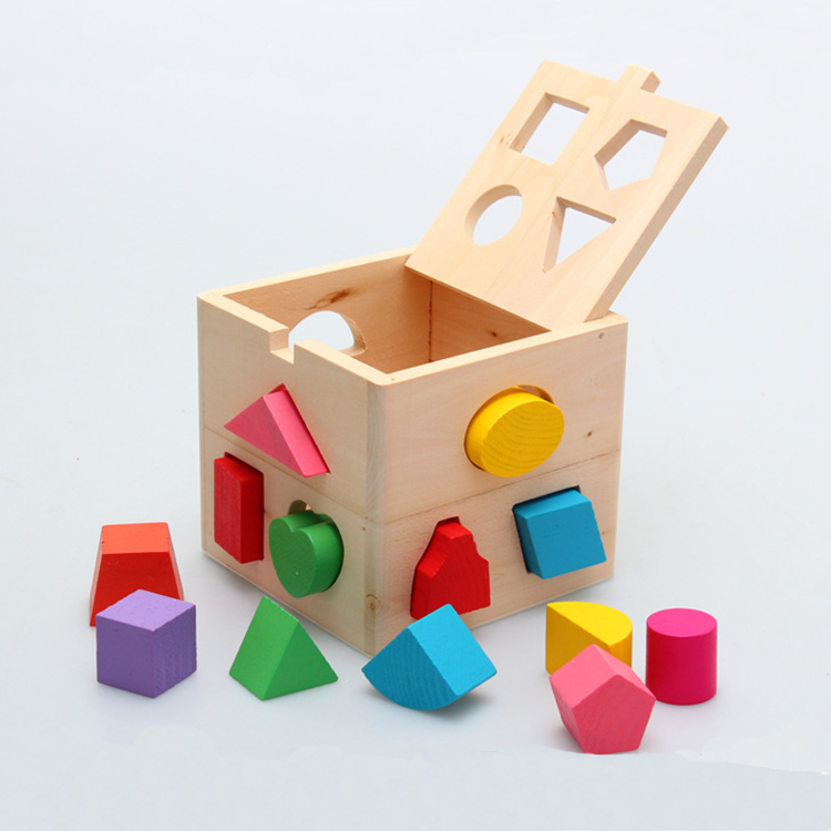 Juguete de madera Montessori para niños pequeños, juego de combinación para niños