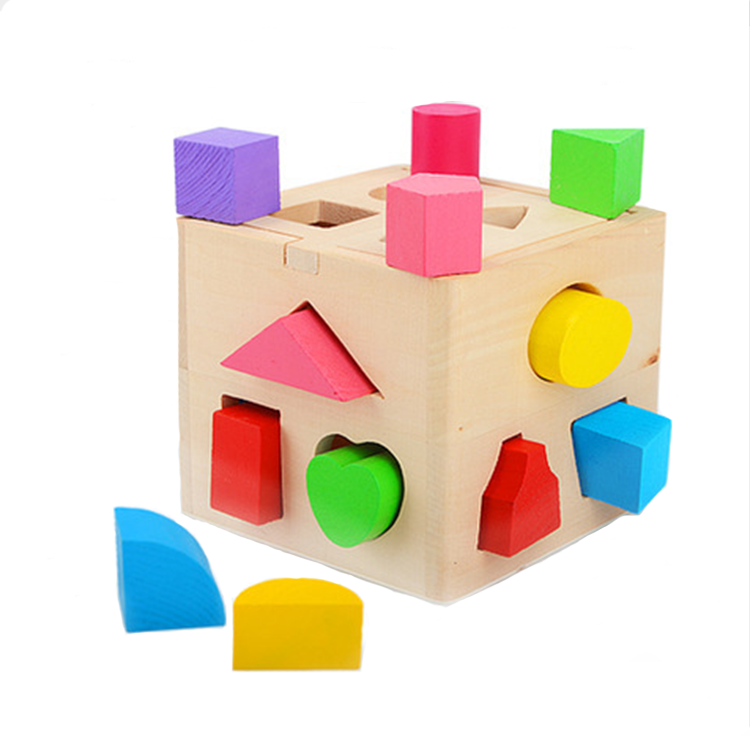 Juguete de madera Montessori para niños pequeños, juego de combinación para niños