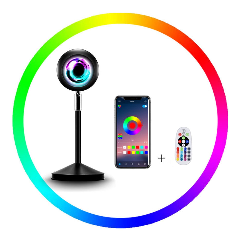 Projektor APP/Fernbedienung Sonnenuntergang Lampe Regenbogen Sonnenuntergang Lampe 