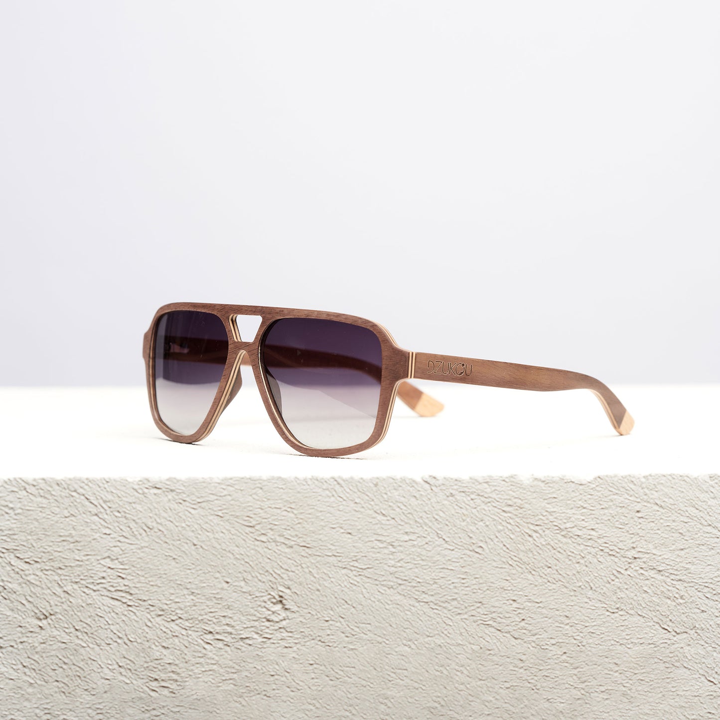 Oblique – Holzsonnenbrille für Männer