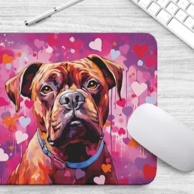 Sweetheart Dog Boxer Non-Slip Rubber Mousepad