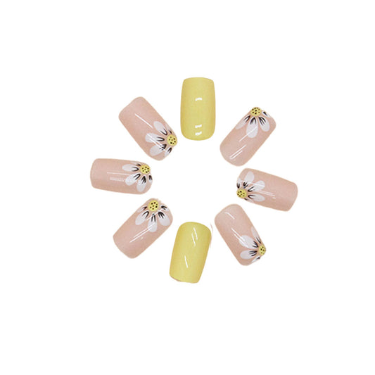 Press-On-Nails-Set mit Kleber und Gel-Aufklebern, wiederverwendbare Spitzen 