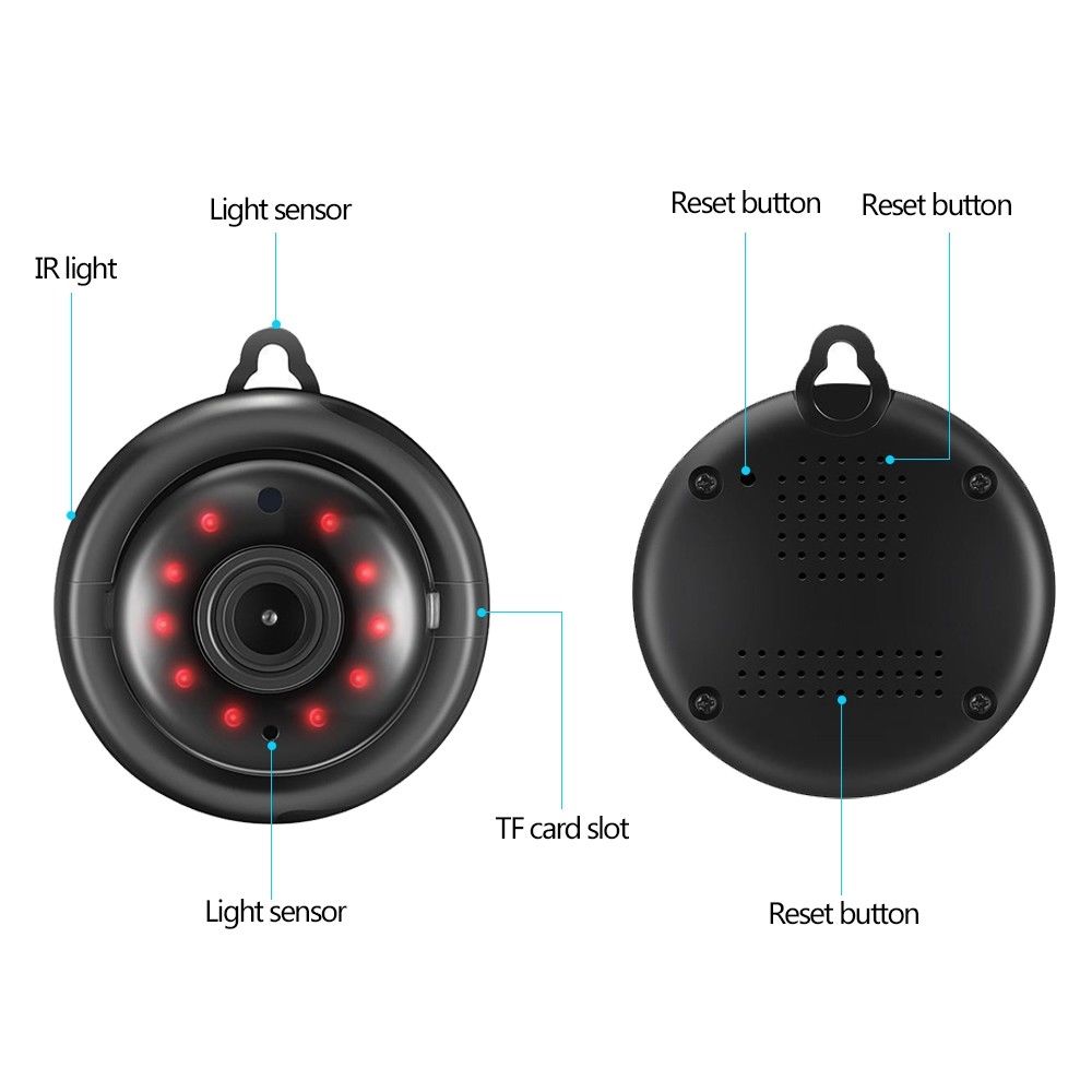 Mini cámara IP inalámbrica oculta con WIFI HD 1080P