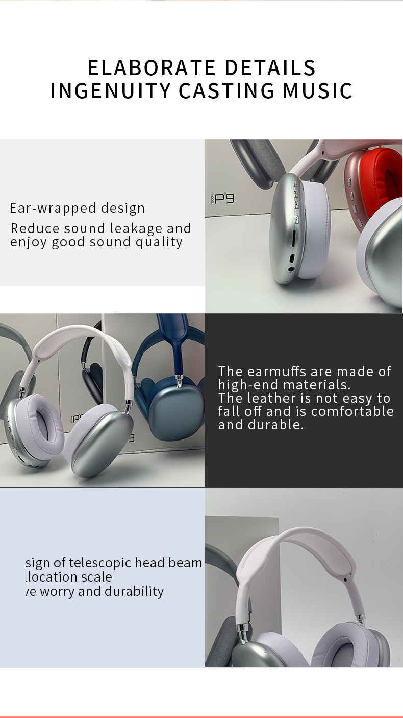 2021 New Wireless Headset HIFI Stereo Bluetooth Headphones