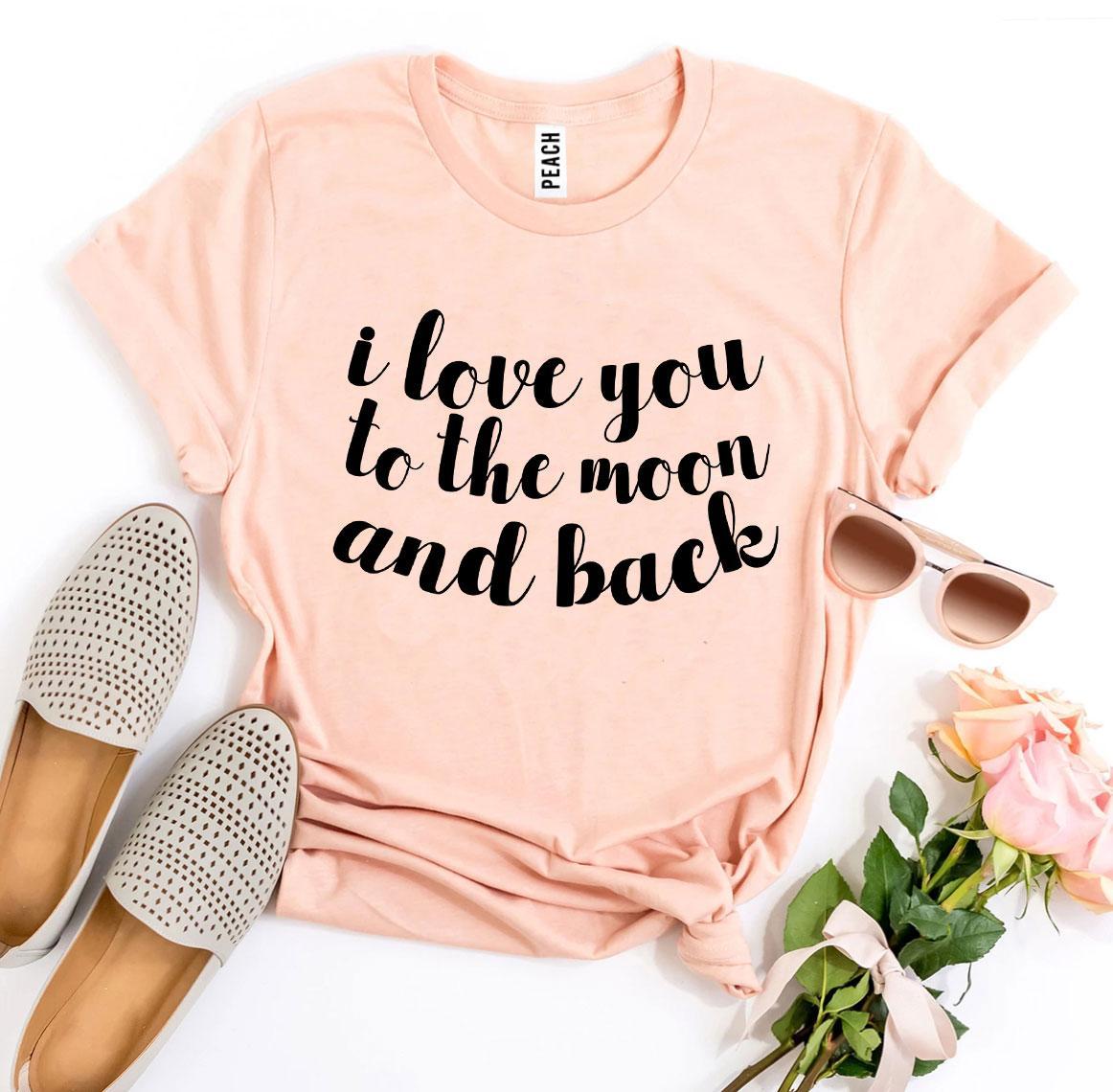 Ich liebe dich bis zum Mond und zurück T-Shirt