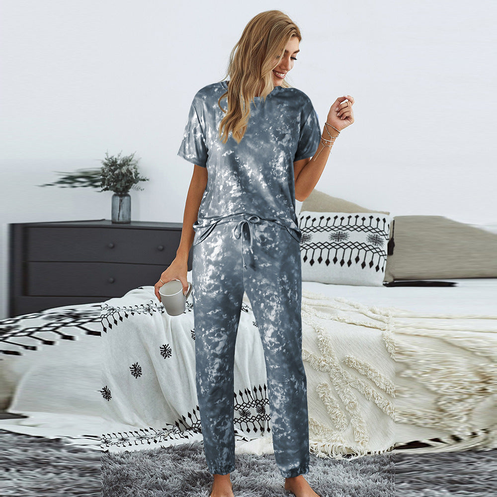 Ladies Home Tie-Dye Pants Pajamas