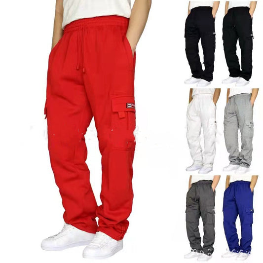 Pantalones de hombre Pantalones deportivos Pantalones deportivos con cintura elástica Pantalones deportivos con cordón Ropa de moda para hombre