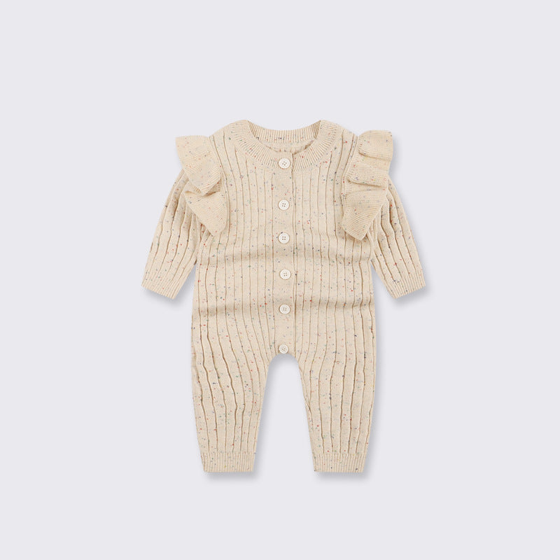 Baby Herbst Kleidung Overall Gestrickt