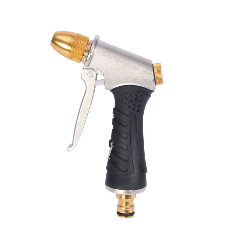 Aluminium Alloy Rubber Coated High-Pressure Water Gun Household Garden Water Gun Garden Easy to Clean Car Wash Water Gun