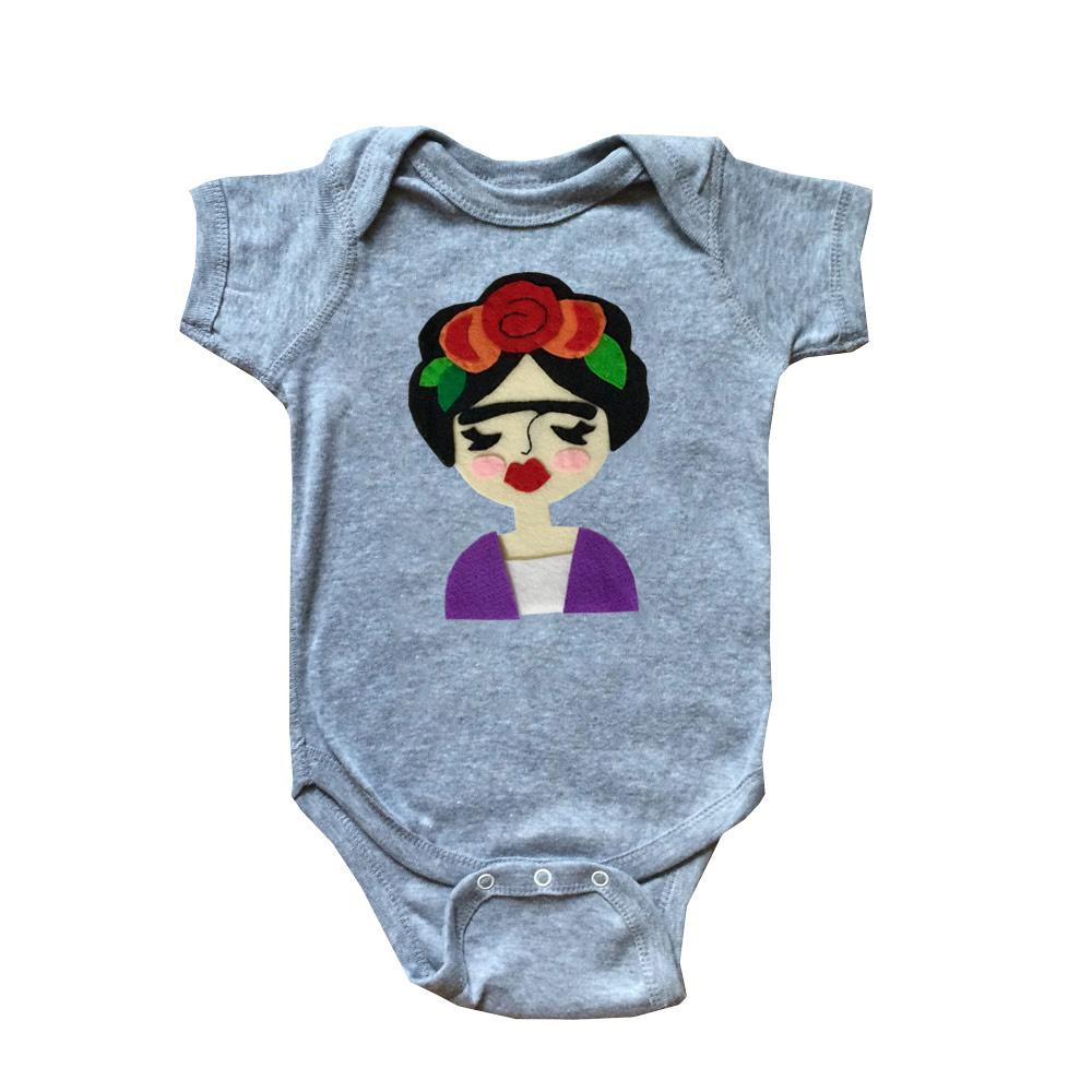 Frida Baby Body - Grau und Rosa