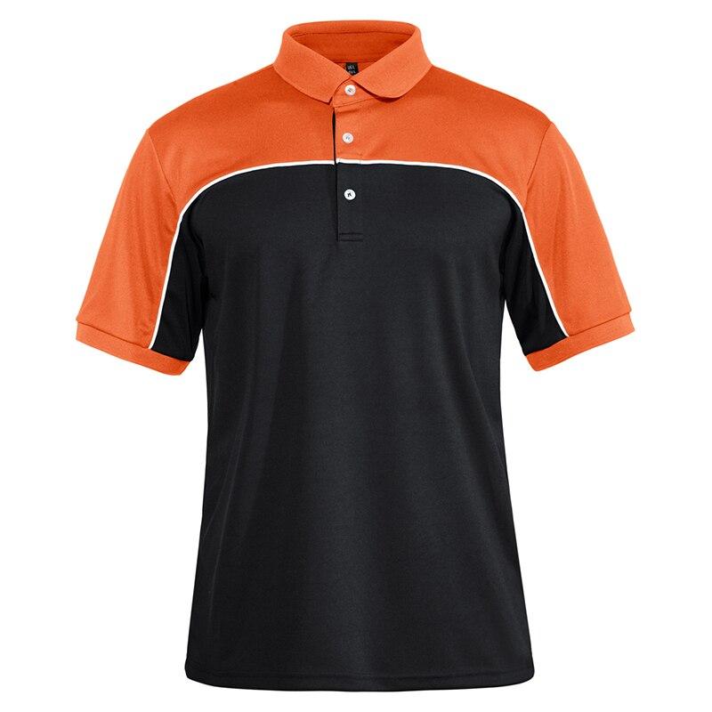 Camisetas de bloques de color, polos de manga corta para hombre, camisetas casuales de moda para golf