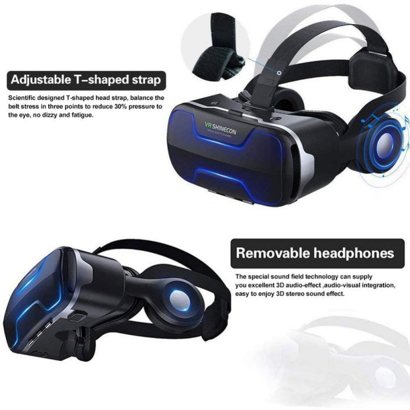 Auriculares de realidad virtual Dragon Flash con controlador