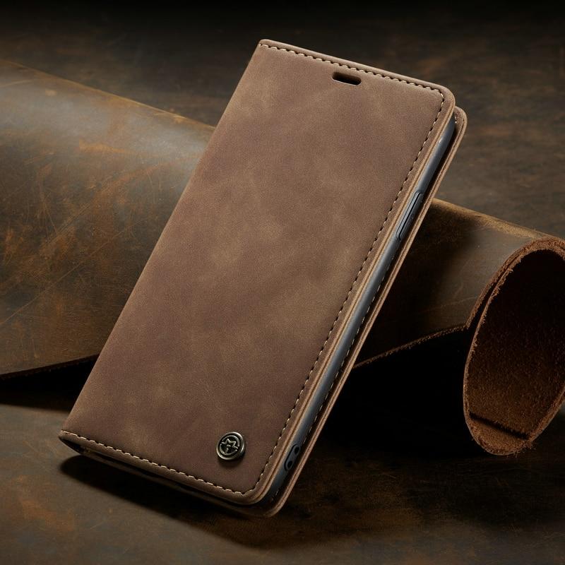 Luxuriöse magnetische Flip-Wallet-Hülle für iPhone 7, 8, X, 11, 12, 13