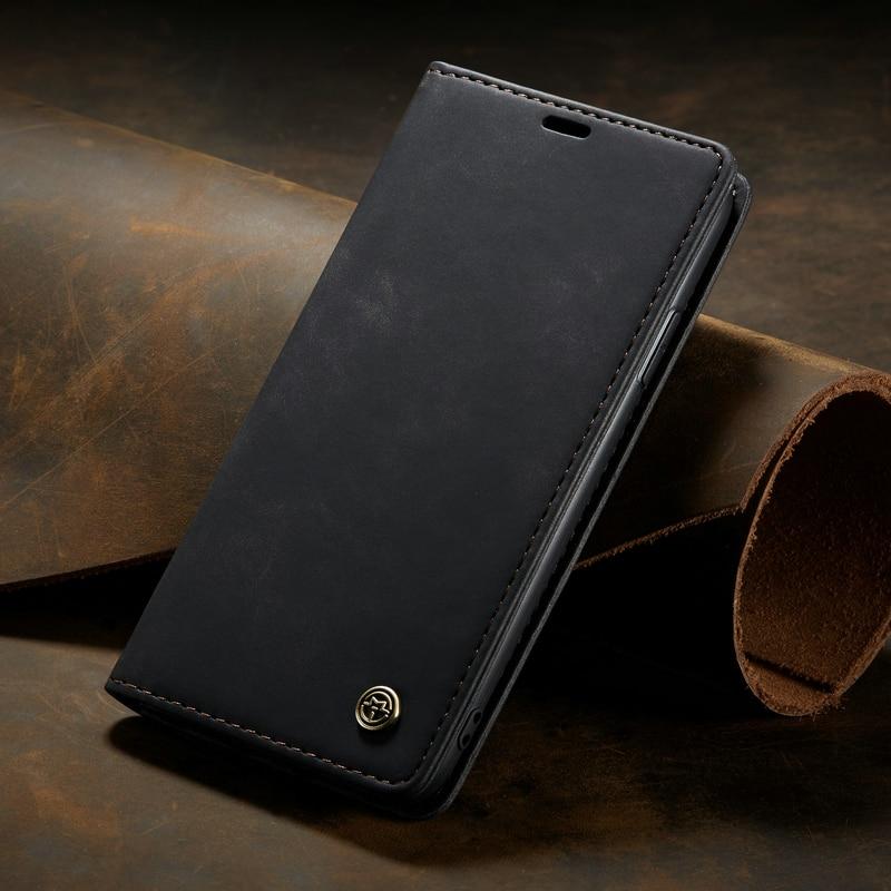 Luxuriöse magnetische Flip-Wallet-Hülle für iPhone 7, 8, X, 11, 12, 13