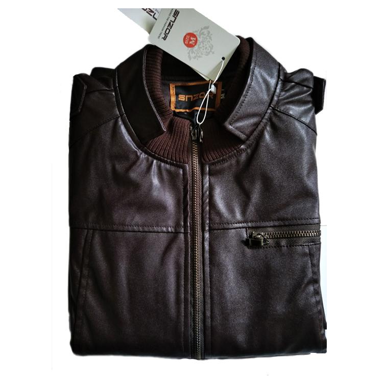 Chaqueta de cuero de PU para hombre, abrigos de moda para ropa de negocios masculina