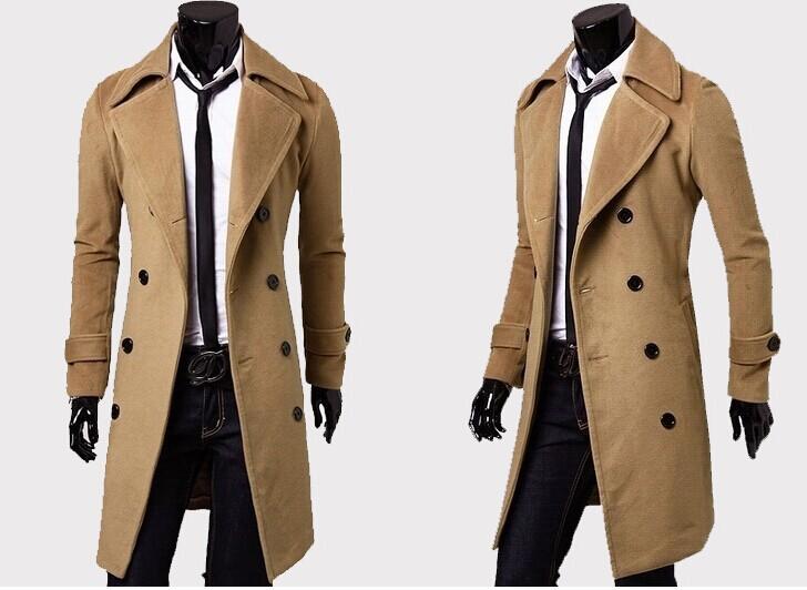 Gabardinas de diseñador para hombre, envío gratuito, moda de invierno