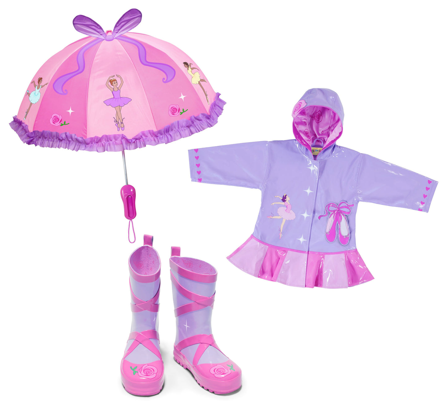 Conjunto de ropa impermeable de bailarina