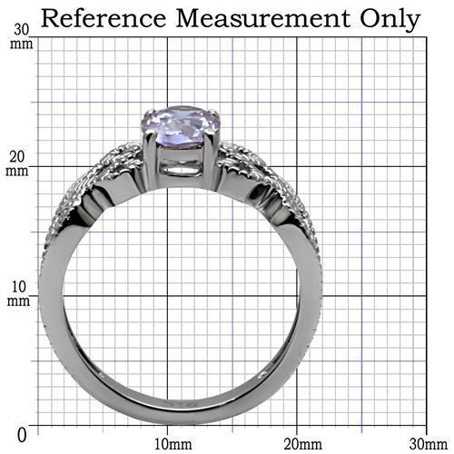 TK079 - Anillo de acero inoxidable pulido (sin enchapado) con grado AAA